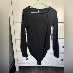 Old Navy Black Long Sleeve Bodysuit
